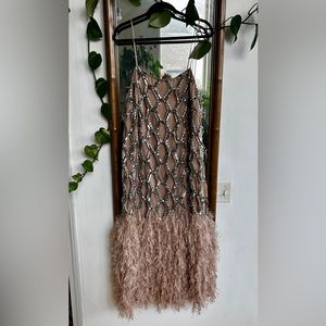 ASOS Addition sequin mesh dress